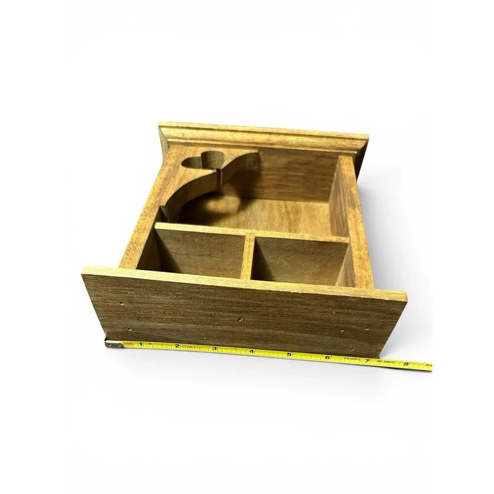 Miniature Wood Trinket Shelf Heart Farmhouse Cottage